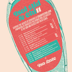 Isol-Aid Online Music Festival, Edition 11, Designed by Sebastian White, 30-31 May 2020