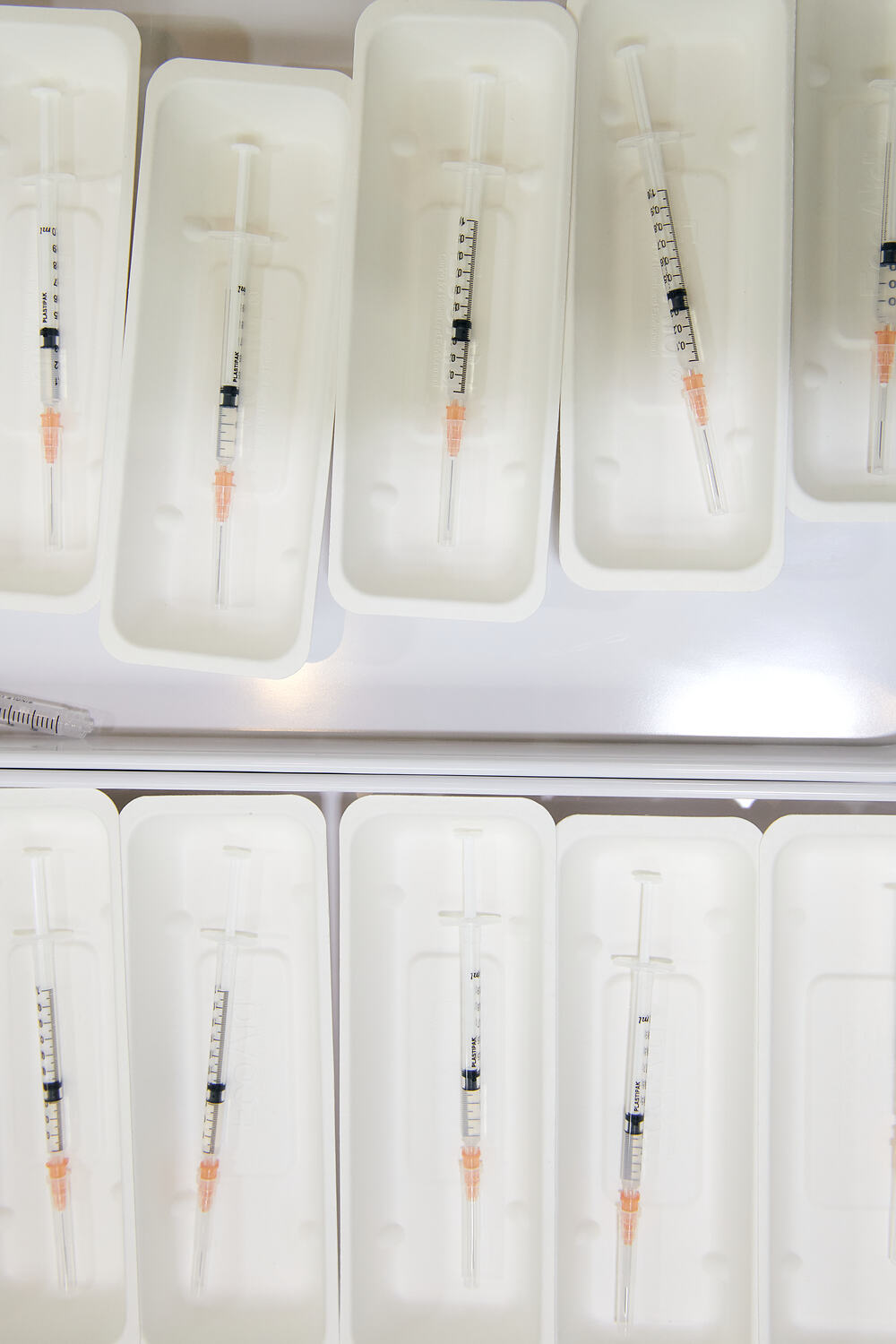 Digital Photograph Prepared Syringes, St Vincent's Vaccination Hub