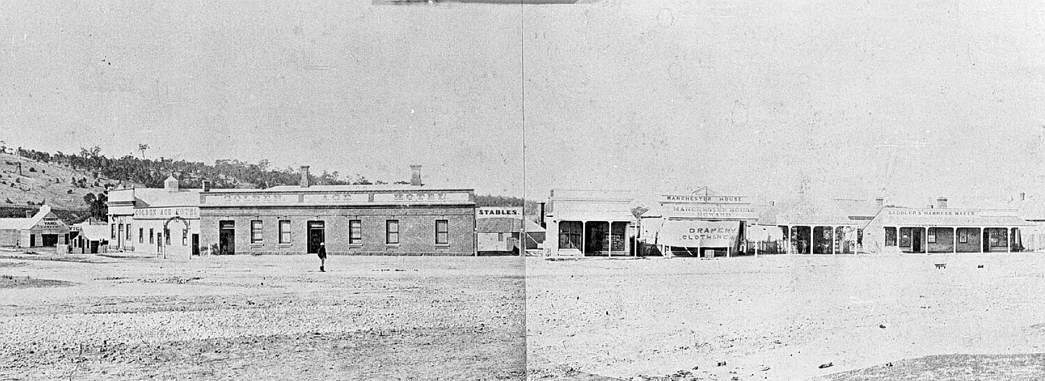 Negative - Panoramic View of the Main Street, Beaufort, Victoria, circa ...