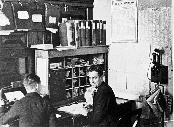 [Staff of the City Engineer's Office, Ballarat City Hall, about 1930.]