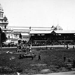 Negative - Australian Natives Association Bicycle Sports Day, Carlton Gardens, Melbourne, Victoria, 26 Jan 1899