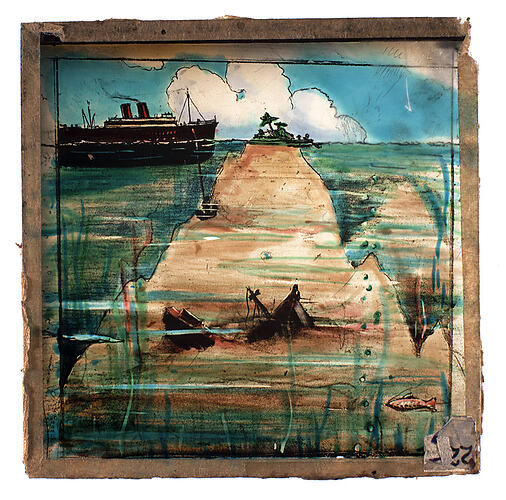 Lantern Slide - Universal Opportunity League, Ship