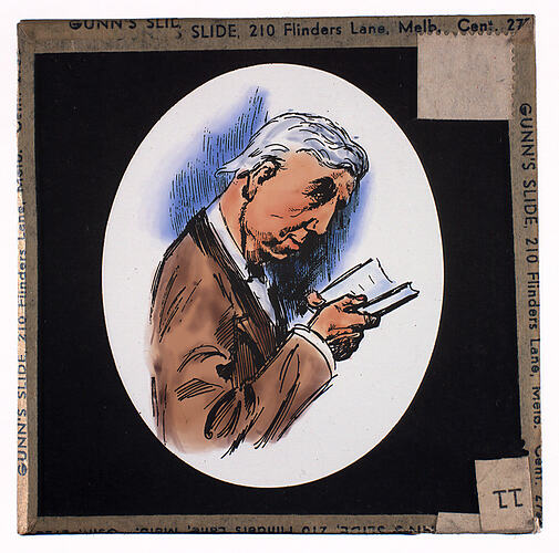 Lantern Slide - Universal Opportunity League, Male Portrait