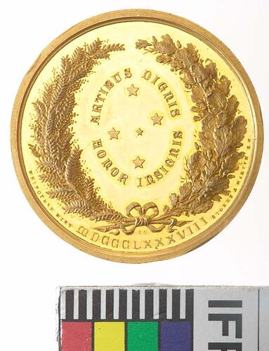 Medal - Melbourne Centennial International Exhibition, Gold,1888 AD