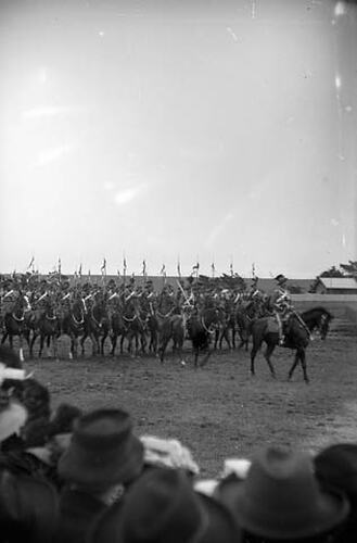 Stereograph - Glass, NSW Lancers, Federation Celebrations, 1901