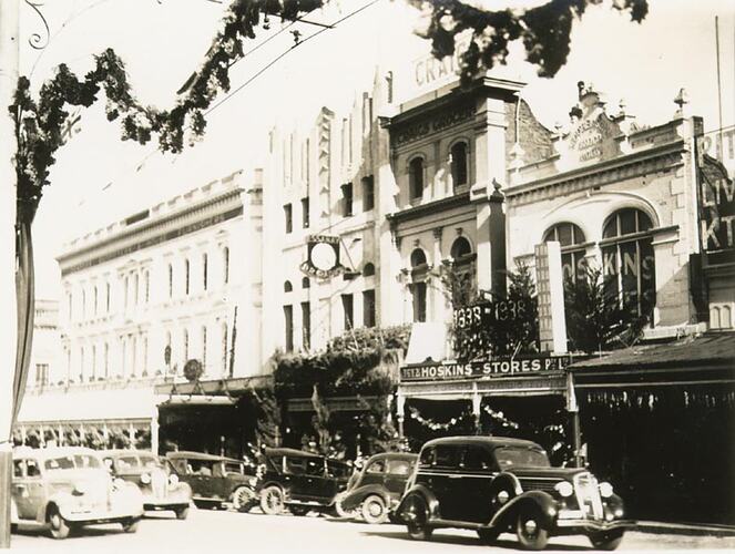 Photograph - Decorated Buildings, Ballarat, 1938