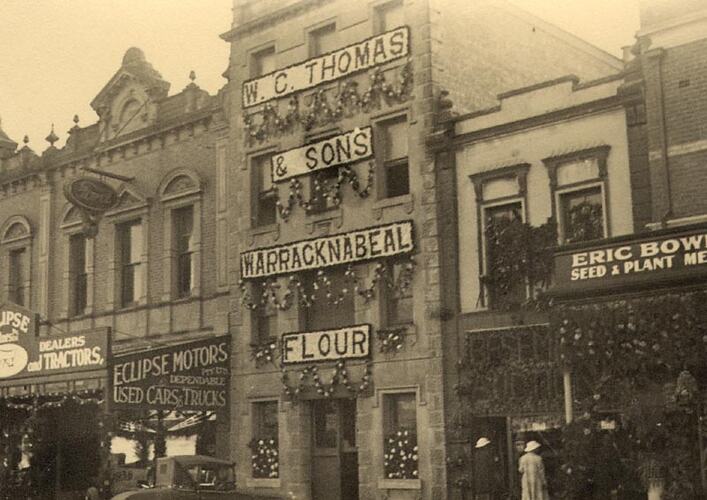 Photograph - Decorated Building, Ballarat, 1938
