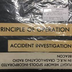 HT 64589, Labels, Miscellaneous - ARL Flight Memory Recorder, Aeronautical Research Laboratories, Melbourne, Australia, circa 1969 (AIR TRANSPORT), Object, Registered