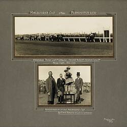 Photographs - Phar Lap Winning Melbourne Cup, Mounted, 1930