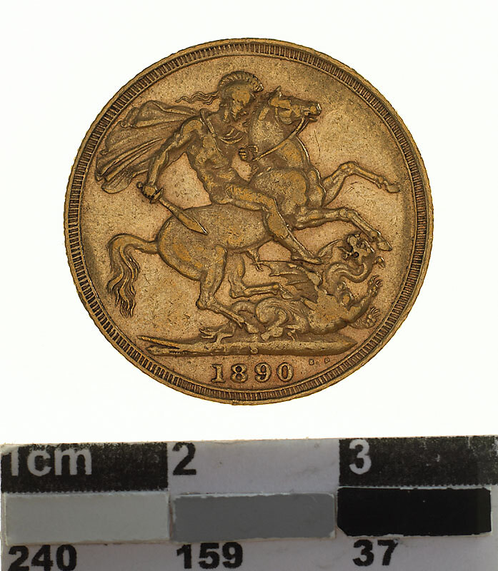 Coin - Sovereign, New South Wales, Australia, 1890