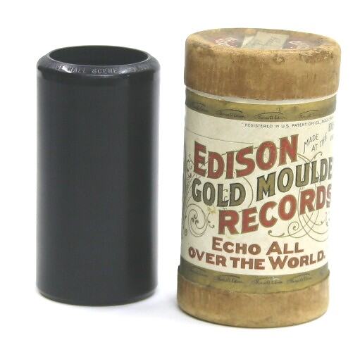 Phonograph Cylinder - Edison Gold Moulded Records