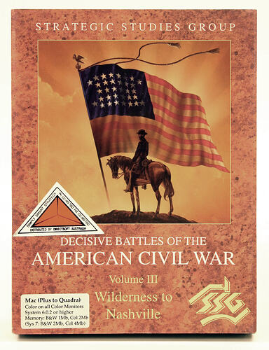 Computer Game - American Civil War, Vol III, Apple Software