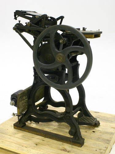 Clam Shell Treadle Platen Printing Press