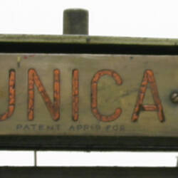 Manufacturerr's Plate of Unica Printing Press