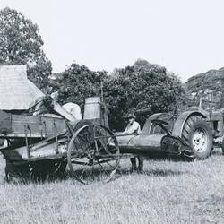 Photograph - H.V. McKay, Sunshine HST Ground-drive Header Harvester, circa 1966