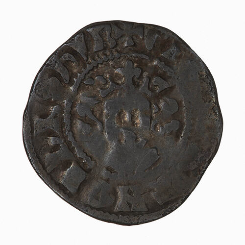 Coin, round, crowned head of the King facing; text around, ED ... ANGL DNS HYB.