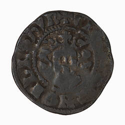 Coin, round, crowned head of the King facing; text around, ED ... ANGL DNS HYB.