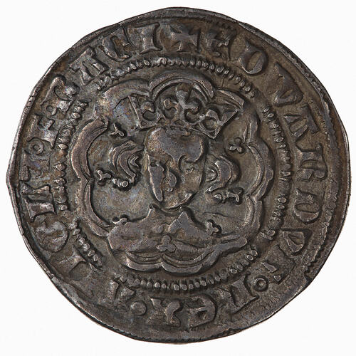 Coin - Halfgroat, Edward III, England, 1352-1353 (Obverse)