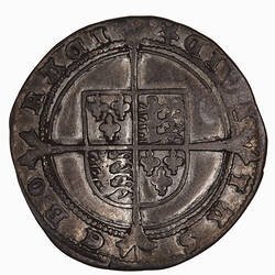 Coin - Sixpence, Edward VI, England, Great Britain, 1552-1553 (Reverse)
