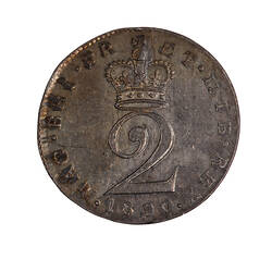 Coin - Twopence, George III, Great Britain, 1800 (Reverse)