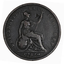 Coin - Penny, George IV, Great Britain, 1827 (Reverse)