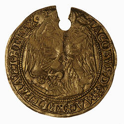 Coin - Angel, England, James I, Great Britain, 1607-1609 (Obverse)