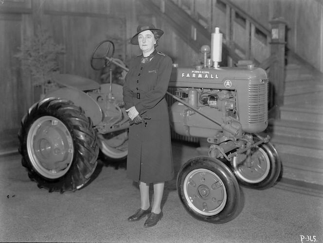 Mrs Derry & Farmall A Tractor