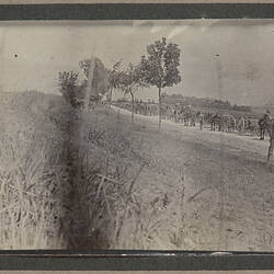 Photograph - 'The Transport Section Moved by Road', Strazelle, France, Sergeant John Lord, World War I, 1916-1917