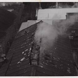 Photograph - Kodak Australasia Pty Ltd, Kodak Factory fire,  Abbotsford, Victoria, 1956