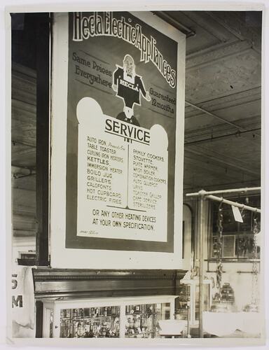 Photograph - Sign Advertising Hecla Products, circa 1940s