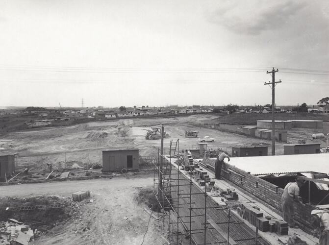 Photograph - Kodak Australasia Pty Ltd, Earthworks & Building Construction, Kodak Factory, Coburg, 1958
