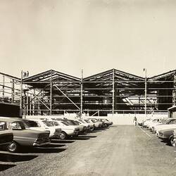Photograph - Construction of Centennial Hall from North, Exhibition Building, Melbourne, 1980