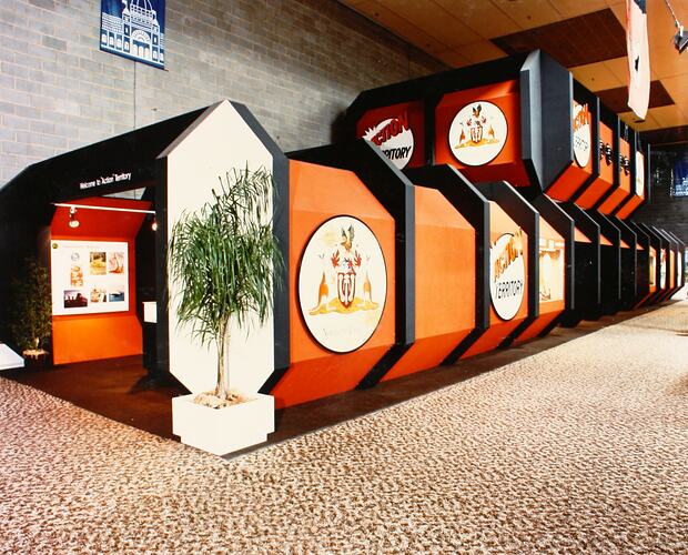 Photograph - Northern Territory Government Exhibit, The Melbourne International Centenary Exhibition, Royal Exhibition Buildings, 1980