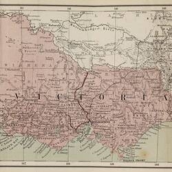 Map from the book 'Victoria The British 'El Dorado', Charles Rooking Carter, 1870