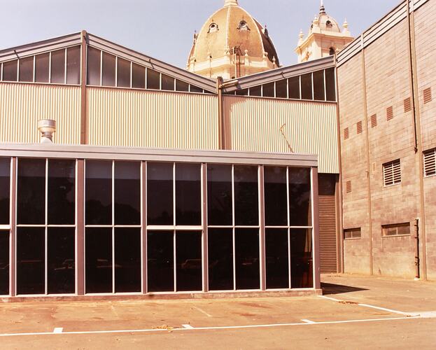 Photograph - New Eastern Annexe, North Wall, Royal Exhibition Building, Melbourne, 1982