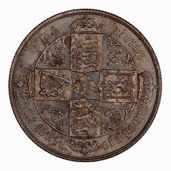 Coin - Florin, Queen Victoria, Great Britain, 1883 (Reverse)