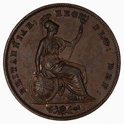 Coin - Penny, Queen Victoria, Great Britain, 1858 (Reverse)