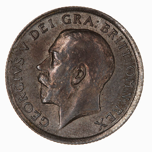 Coin - Shilling, George V, Great Britain, 1918 (Obverse)