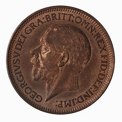 Coin - Farthing, George V, Great Britain, 1936 (Obverse)