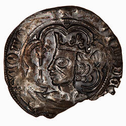 Coin - Groat, David II, Scotland, 1357-1367 (Obverse)