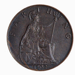 Coin - Farthing, Edward VII, Great Britain, 1902 (Reverse)