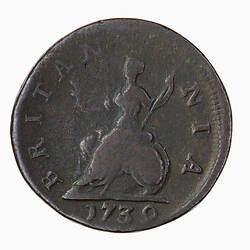Coin - Farthing, George II, Great Britain, 1739 (Reverse)