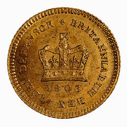 Coin - Third-Guinea, George III, Great Britain, 1803 (Reverse)