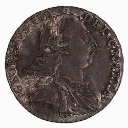 Coin - Shilling, George III, Great Britain, 1787 (Obverse)