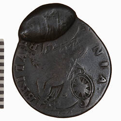 Coin - Halfpenny, George III, Great Britain, 1774 (Reverse)