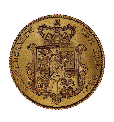Coin - Half-Sovereign, George IV, Great Britain, 1828 (Reverse)