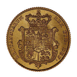 Coin - Half-Sovereign, George IV, Great Britain, 1828 (Reverse)