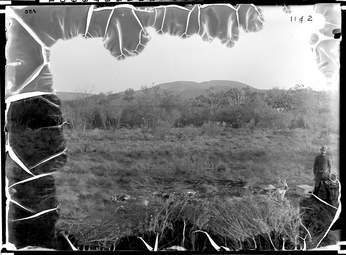 Glass plate, Central Mount Stuart, Central Australia, Northern Territory, Australia, 3 Jun 1901