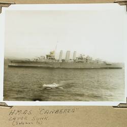 Photograph - HMAS Canberra, Solomon Islands, World War II, 1941-1942