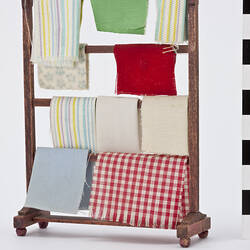 Doll's house four rail wooden clothes airer